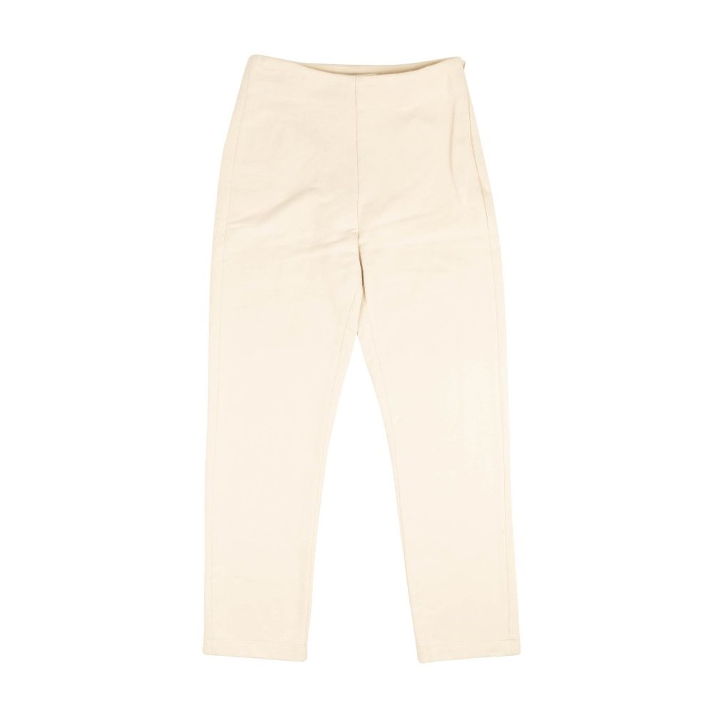 A_PLAN_APPLICATION Beige Side Zipper Cotton Sweatpants Size S $440